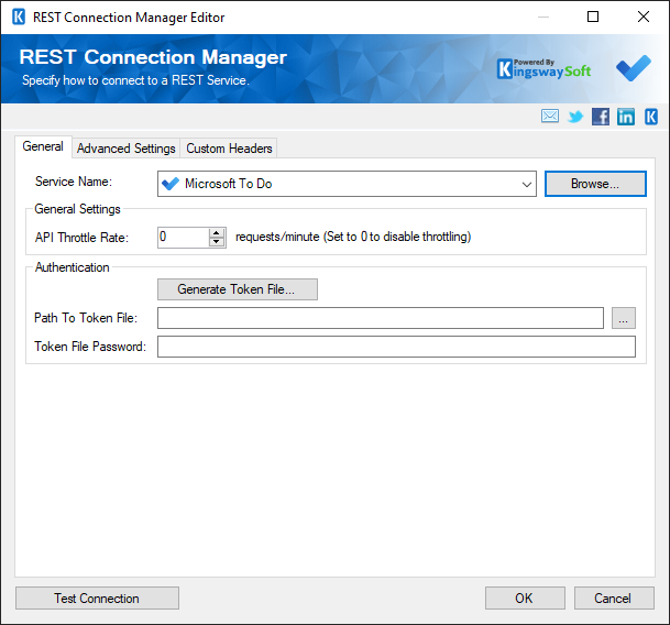 SSIS Microsoft To Do Connection Manager